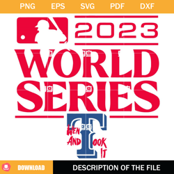 2023 World Series Champions Went And Took It SVG, World Series Champions SVG,NFL svg, NFL foodball