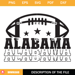 Alabama Football SVG, Alabama Game SVG,NFL svg, NFL foodball