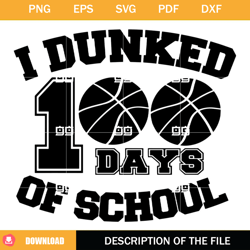 Basketball 100 Days SVG, 100th Day of School SVG, 100 Days SVG,NFL svg, NFL foodball