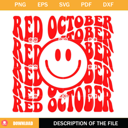 Red October Smiley Face SVG, Phillies Red October SVG, Phillies Take October SVG,NFL svg, NFL foodball