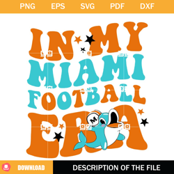 Football SVG, In My Miami Football Era SVG,NFL svg, NFL foodball