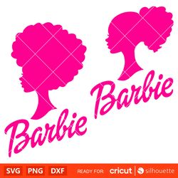Afro Barbie Bundle Svg, Barbie Doll Svg, Girly Pink Svg, Retro Svg-WyngVentura