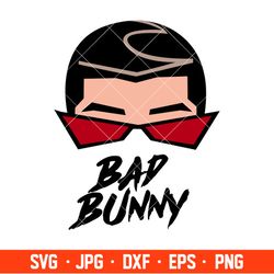 Bad Bunny Face Hearts Svg, Bad Bunny Svg, Valentines Day Svg, Baby Benito Svg 2