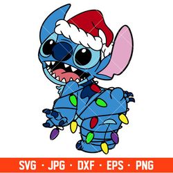 Christmas Lights Stitch Svg, Free Svg, Daily Freebies Svg