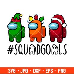 Christmas Squadgoals Svg, Among Imposter Svg, Merry Christmas Svg