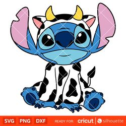 Cow Stitch Svg, Cow Pattern Svg, Lilo   Stitch Svg, Disney Svg
