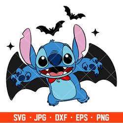Halloween Stitch Bat Svg, Free Svg, Daily Freebies Svg
