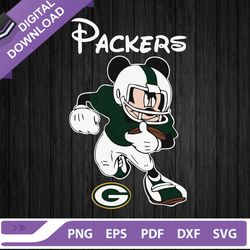 Mickey Mouse Packers SVG, Green Bay Packers SVG, Disney Packers NFLL SVG, Green Bay Packers Mickey SVG,NFL svg, Football
