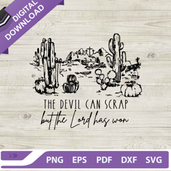 The Devil Can Scrap But The Lord Has Won SVG, Zach Bryan SVG, Country Music Singer SVG PNG DXF,NFL svg, Football svg, su