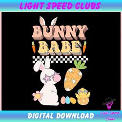 Bunny Babe Happy Easter Day ,Trending, Mothers day svg, Fathers day svg, Bluey svg, mom svg, dady svg.jpg