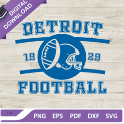 Detroit Lions Football 1929 SVG, Retro Detroit Lions Football SVG, NFL Logo SVG, American Football SVG,NFL svg, Football