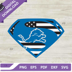 Detroit Lions NFL Superman Logo SVG, Detroit Lions NFL SVG, Superman ,NFL svg, Football svg, super bowl svg