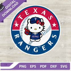 hello kitty texas rangers baseball svg, texas rangers baseball team svg, hello kitty mlb team ,nfl svg - beaconhub