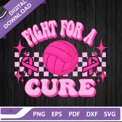 Fight For A Cure Breast Cancer SVG, Breast Cancer Awareness SVG, Volleyball Pink Out Breast Cancer SVG,NFL svg, Football