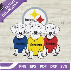 Steelers Dachshund Dog SVG, Dachshund Pittsburgh Steelers Logo SVG, Pittsburgh Steelers Logo SVG,NFL svg, Football svg,