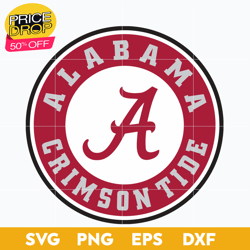 Alabama Crimson Tide Svg, Logo Ncaa Sport Svg, Ncaa Svg, Png, Dxf, Eps Download File, Sport Svg
