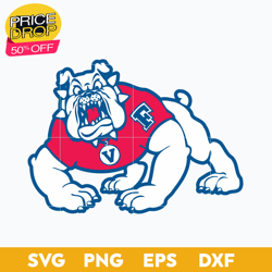 Fresno State Bulldogs Svg, Logo Ncaa Sport Svg, Ncaa Svg, Png, Dxf, Eps Download File, Sport Svg