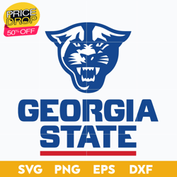 Georgia State Panthers Svg, Logo Ncaa Sport Svg, Ncaa Svg, Png, Dxf, Eps Download File, Sport Svg