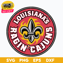 Louisiana Ragin Cajuns Svg, Logo Ncaa Sport Svg, Ncaa Svg, Png, Dxf, Eps Download File, Sport Svg