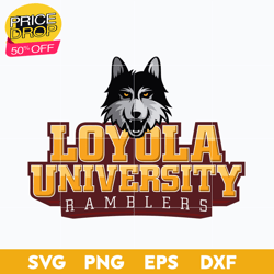 Loyola Ramblers Svg, Logo Ncaa Sport Svg, Ncaa Svg, Png, Dxf, Eps Download File, Sport Svg