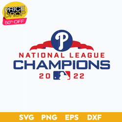 National League Champions 2022 SVG, Phillies SVG, MLB SVG File, Sport Svg