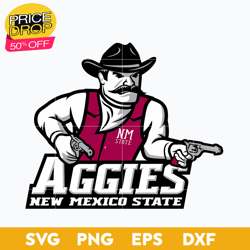 New Mexico State Aggies Svg, Logo Ncaa Sport Svg, Ncaa Svg, Png, Dxf, Eps Download File, Sport Svg