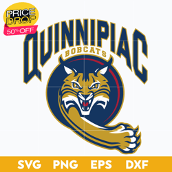 Quinnipiac Bobcats Svg, Logo Ncaa Sport Svg, Ncaa Svg, Png, Dxf, Eps Download File, Sport Svg