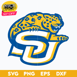 Southern Jaguars Svg, Logo Ncaa Sport Svg, Ncaa Svg, Png, Dxf, Eps Download File, Sport Svg
