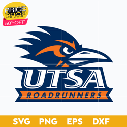 Texas SA Roadrunners Svg, Logo Ncaa Sport Svg, Ncaa Svg, Png, Dxf, Eps Download File, Sport Svg