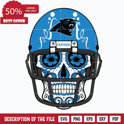 Carolina Panthers skull svg, Panthers skull svg, Nfl svg, png, dxf, eps digital file NFL30102013L