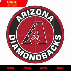Arizona Diamondbacks Cirlce Logo svg, mlb svg, eps, dxf, png, digital file for cut