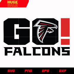 Atlanta Falcons Go svg, nfl svg, eps, dxf, png, digital file