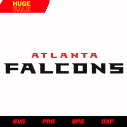 Atlanta Falcons Text Logo 2 svg, nfl svg, eps, dxf, png, digital file