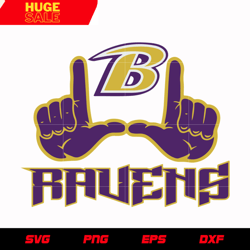Baltimore Ravens No.1 svg, nfl svg, eps, dxf, png, digital file