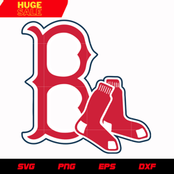 Boston Redsox B Logo 2 svg, mlb svg, eps, dxf, png, digital file for cut