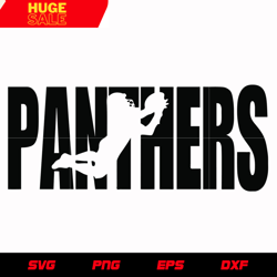 Carolina Panthers Text Logo svg, nfl svg, eps, dxf, png, digital file
