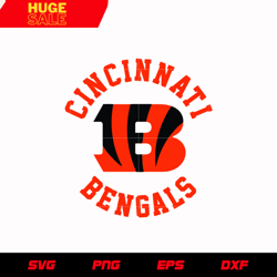 Cincinnati Bengals Circle Logo 2 svg, nfl svg, eps, dxf, png, digital file
