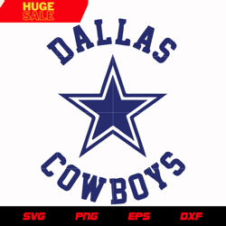 Dallas Cowboys Circle Logo 3 svg, nfl svg, eps, dxf,  png, digital file