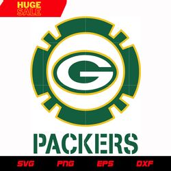 Green Bay Packers Circle Logo 4 svg, nfl svg, eps, dxf, png, digital file