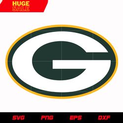 Green Bay Packers Primary Logo svg, nfl svg, eps, dxf, png, digital file