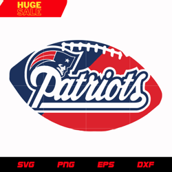 New England Patriots Ball 2 svg, nfl svg, eps, dxf, png, digital file