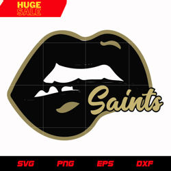New Orleans Saints Lip svg, nfl svg, eps, dxf, png, digital file