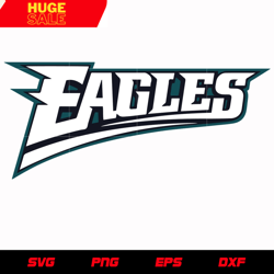 Philadelphia Eagles Text Logo 2 svg, nfl svg, eps, dxf, png, digital file