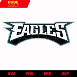 Philadelphia Eagles Text Logo svg, nfl svg, eps, dxf, png, digital file