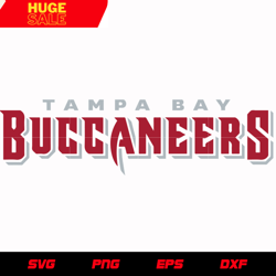 Tampa Bay Buccaneers Text Logo svg, nfl svg, eps, dxf, png, digital file