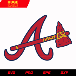 Atlanta Braves Primary Logo svg, mlb svg, eps, dxf, png, digital file for cut