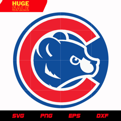Chicago Cubs Circle Logo 3 svg, mlb svg, eps, dxf, png, digital file for cut