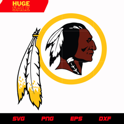 Washington Redskins Primary Logo svg, nfl svg, eps, dxf, png, digital file