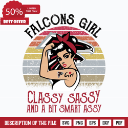 Alanta Falcons Girl Classy Sassy And A Bit Smart Assy Svg, Sport Svg, Nfl Svg, Png, Dxf, Eps Digital File.