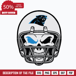 Carolina Panthers skull svg, Panthers skull svg, Nfl svg, png, dxf, eps digital file NFL30102030L